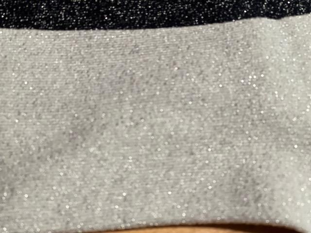 Hvid med glitter