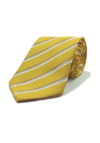 Billede af Gul slips med striber