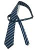 Blåt kvalitets slips med blå striber