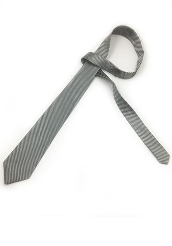 Billige Sølv slips med sølv striber