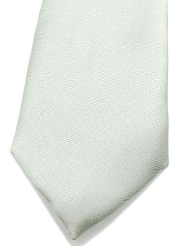 smalt hvidt slips