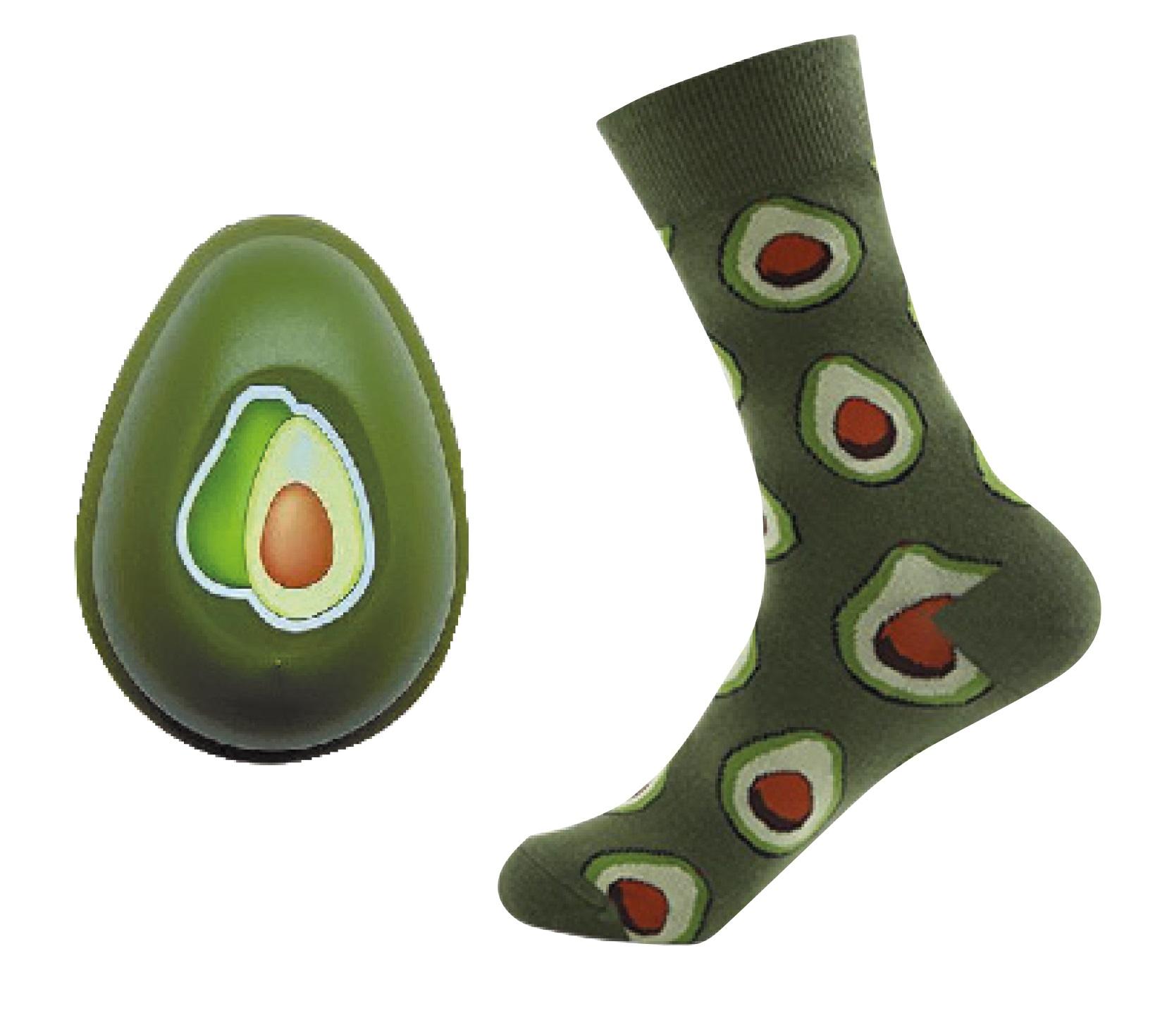 Avocado strømper - En flot grøn strømpe med Avocado på.