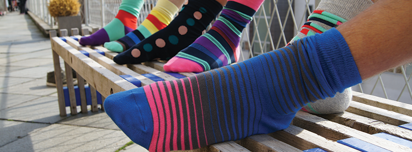 Mange farvet strømper