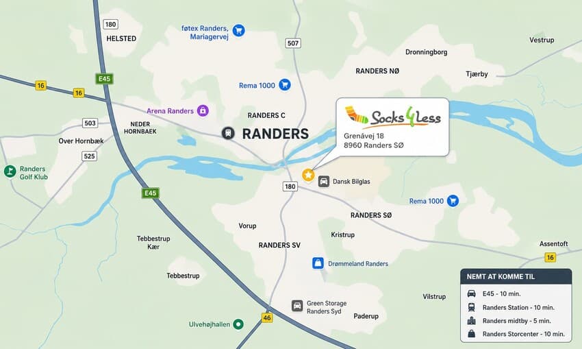 Find Socks4less i Randers SØ