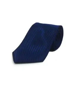 Blåt Slips med sort strib