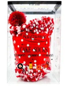 CAKE - socks. Sokker der er pakket ind, så de ligner en kage.