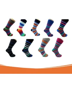 Color Mix -9 par herrestrømper