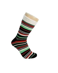 Stribede strømper Grøn/Rød 39-46