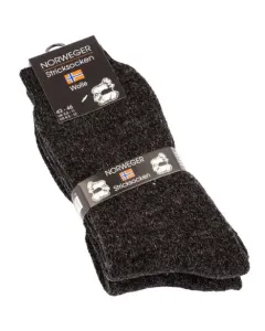 Uldstrømper i pakke med 2 stk.