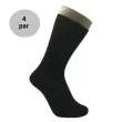 4 par Sorte Strømper 42-46