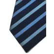 Billigt Blåt slips med blå striber