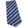 Blåt slips med striber