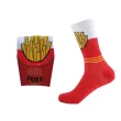Strømper med Pommes frites på.