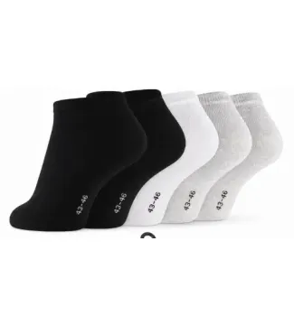 Stark Soul® Budget 5-pak ankelstrømper – bomuld Str. 43-46