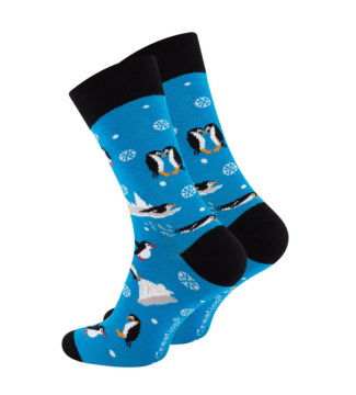 Cool Pingvin Sokker – Blå 41–45