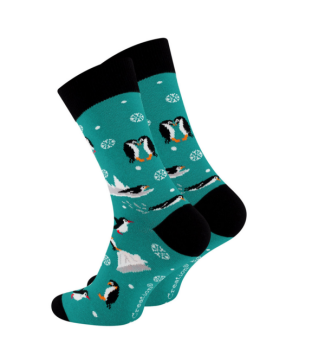 Cool Pingvin Sokker – Grøn 41–45