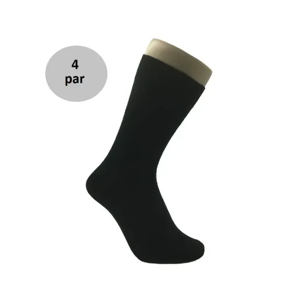 4 par Sorte Strømper 42-46