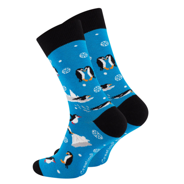 Cool Pingvin Sokker – Blå 41–45