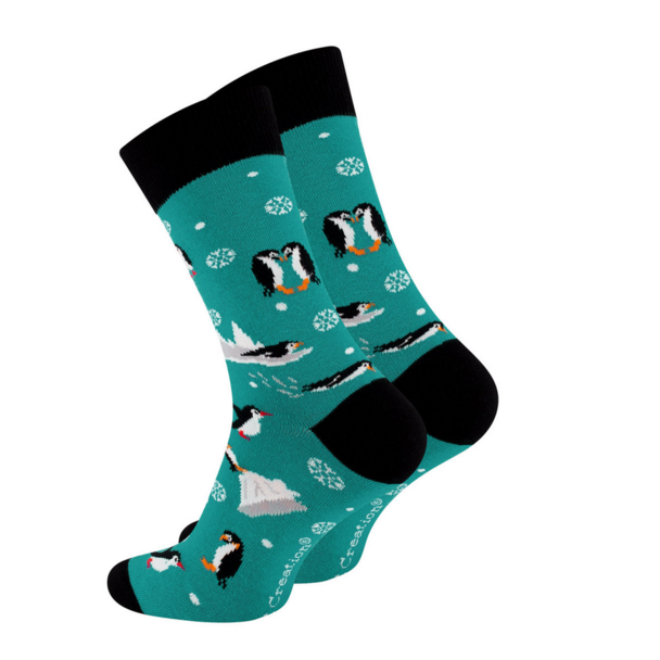Cool Pingvin Sokker – Grøn 36–40
