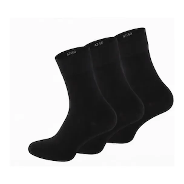 Store Sorte Herrestrømper 3 Par – Str. 47-50
